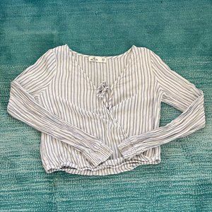 Hollister Striped V-Neck